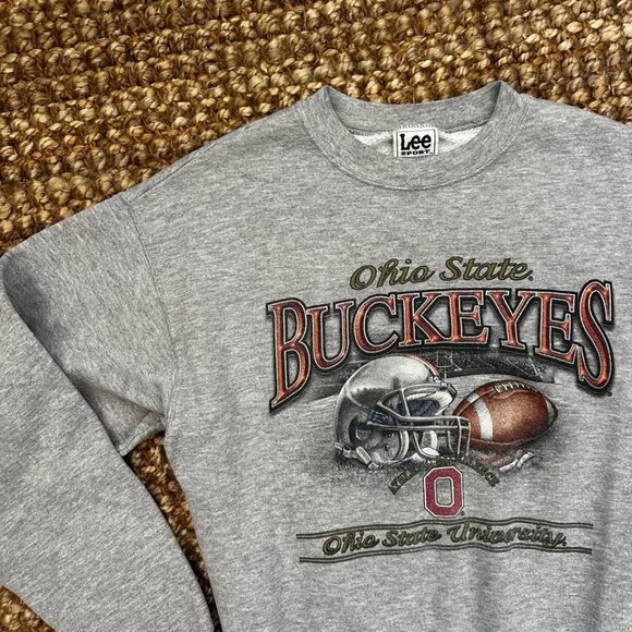 Vintage 90s Ohio State Buckeyes OSU Sweatshirt (Medium) Mens - Picture 1 of 8
